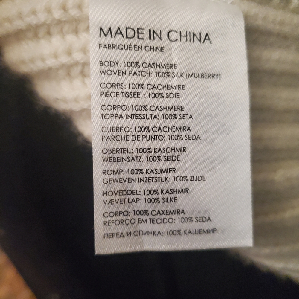 Luscious Chunky 100% Cashmere Club Monaco Turtleneck - Picture 6 of 11